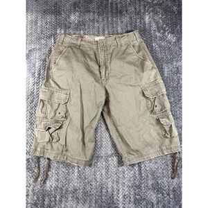 Vintage OTB‎ Cargo Shorts Mens 32 Gray Streetwear Hiking Camping Outdoor Y2K